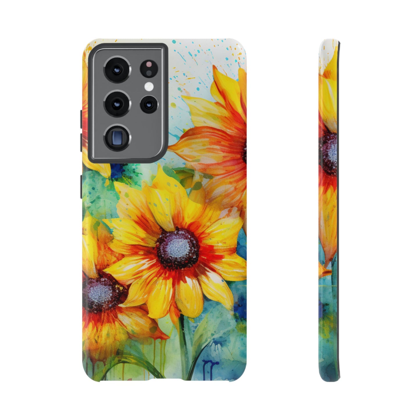 Watercolor Sunflower Splash - Samsung Galaxy Series Case