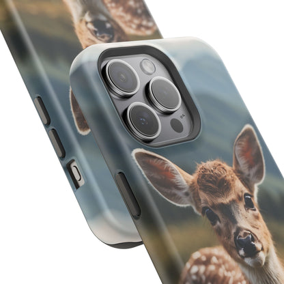 Gentle Fawn in Mountain Meadows MagSafe iPhone Case