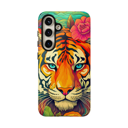 Fierce Rainbow Tiger Art - Samsung Galaxy Case