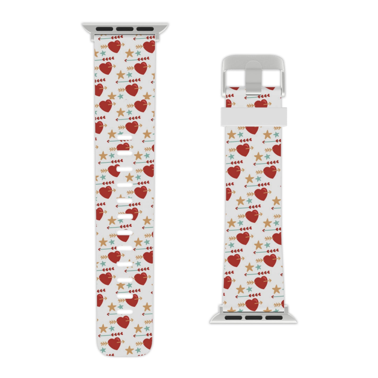 Retro Hearts and Stars Apple Watch Band