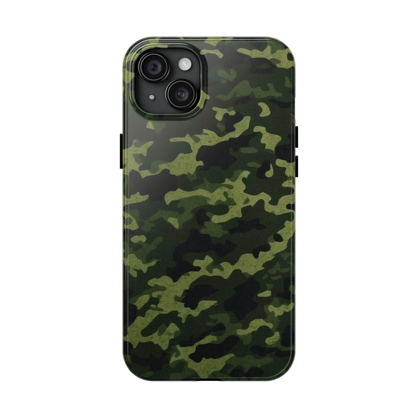 Dark Green Camouflage – iPhone Case, Rugged and Slim Design