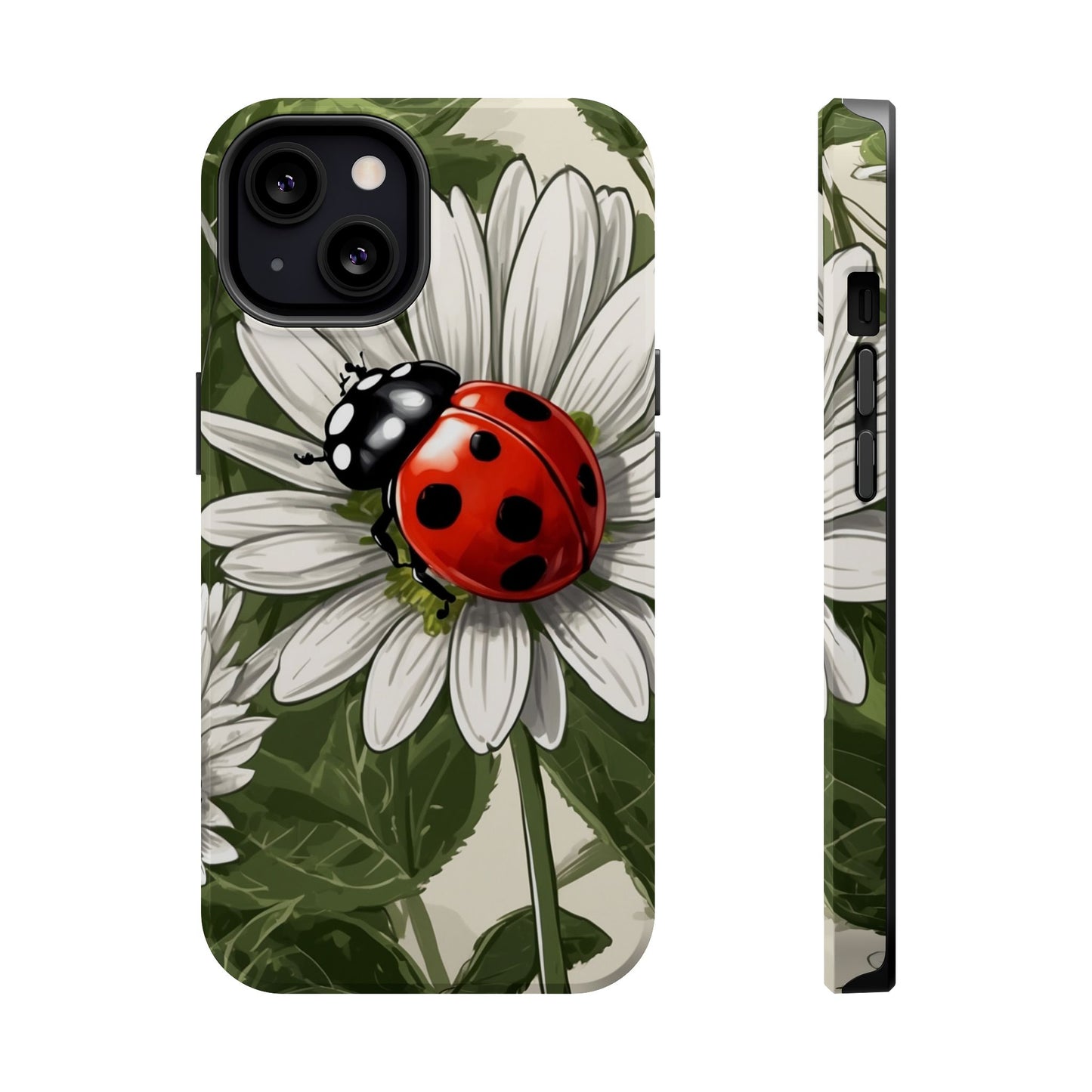 Ladybug & Daisy Garden Charm - MagSafe iPhone Case