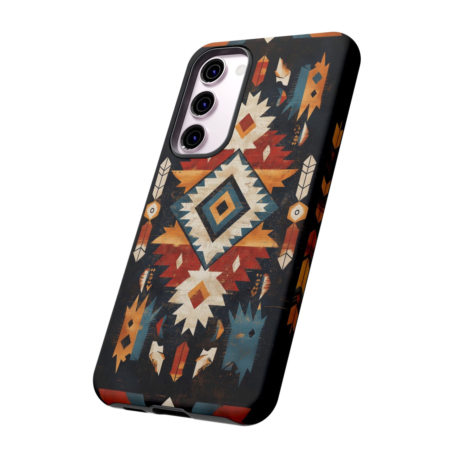 Southwestern Arrow & Diamond Tough Samsung Galaxy Case – Bold Tribal Design, Dual-Layer Protection