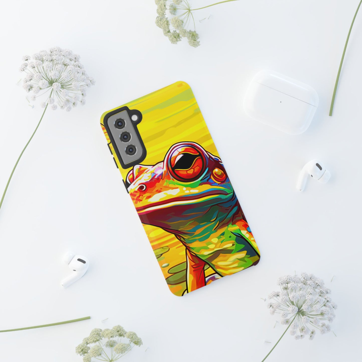 Vibrant Rainbow Frog Design – Samsung Galaxy Case