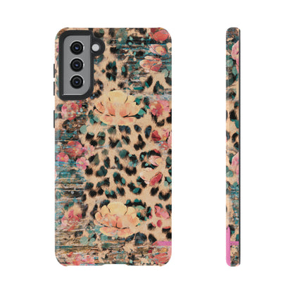 Rustic Floral Leopard - Samsung Galaxy Series Case