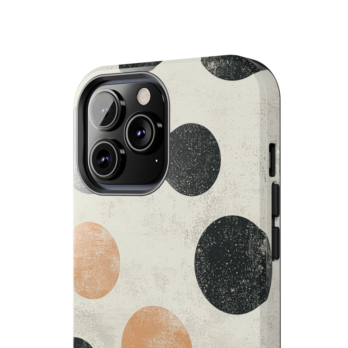 Vintage Polka Dot iPhone Case - Retro Abstract Protective Cover