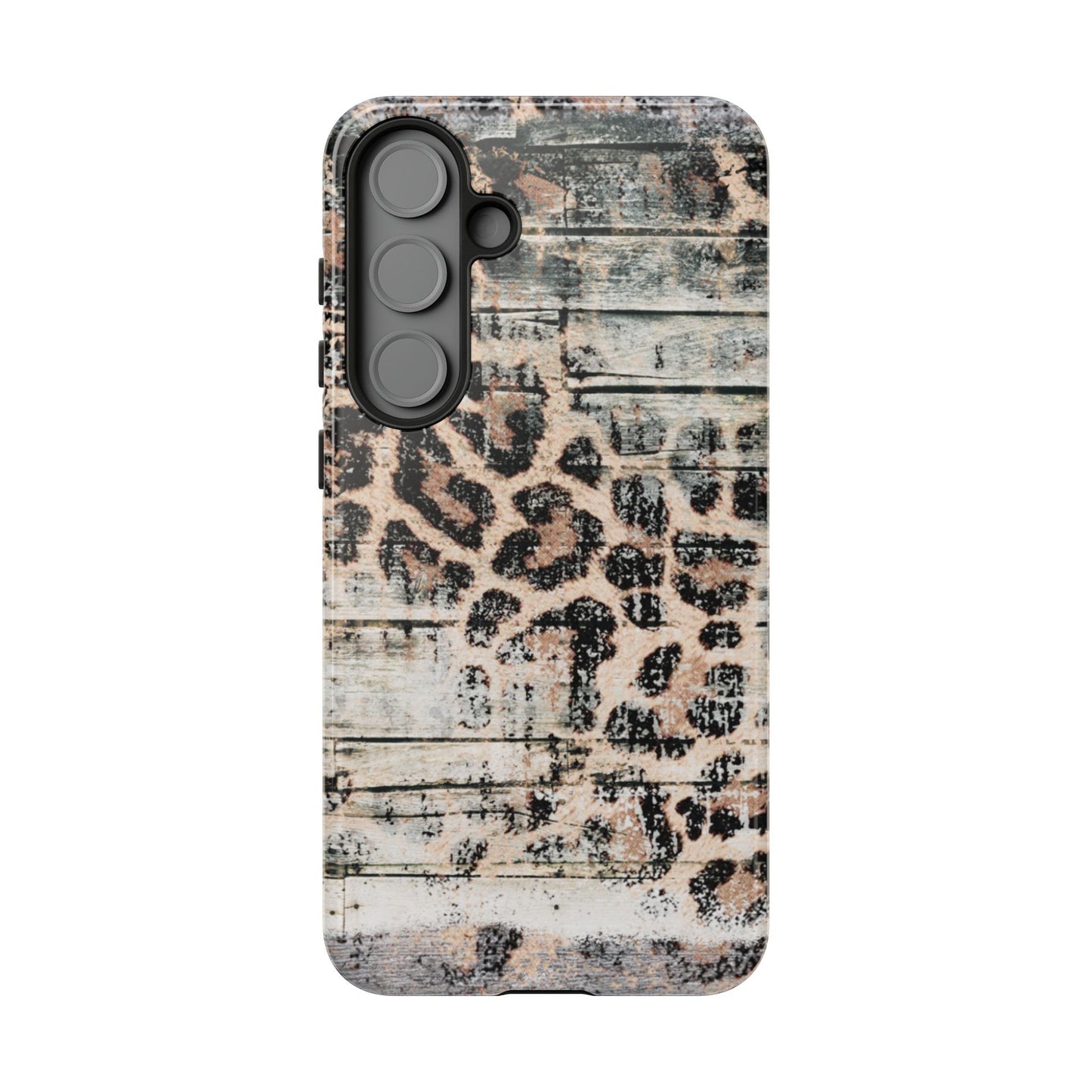 Rustic Leopard Wood Print - iPhone Series Case