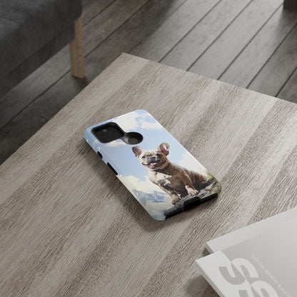 Frenchie iPhone Samsung Galaxy Phone Case! French Bull Dog Standing Proudly. Extremely Tough & Durable With Dual Layer Protection.