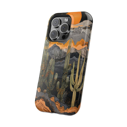 Desert Dusk Cacti iPhone Case