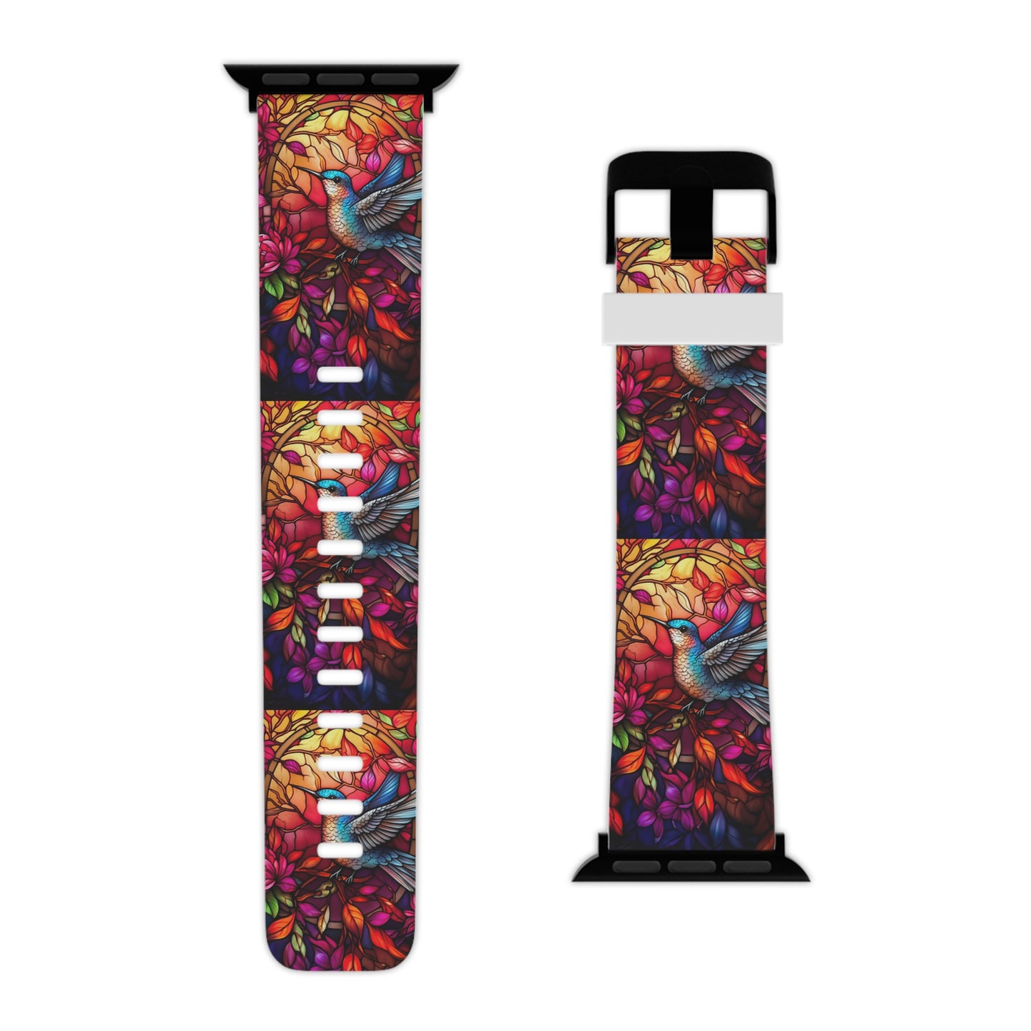 Radiant Multicolor Bird Artwork Apple Watch Band