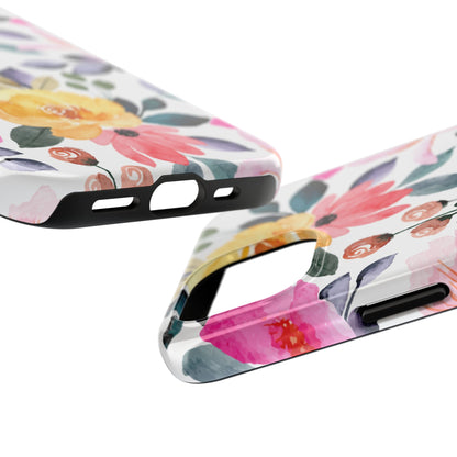 Blossoming Beauty – iPhone Series Case with Vibrant Watercolor Flowers