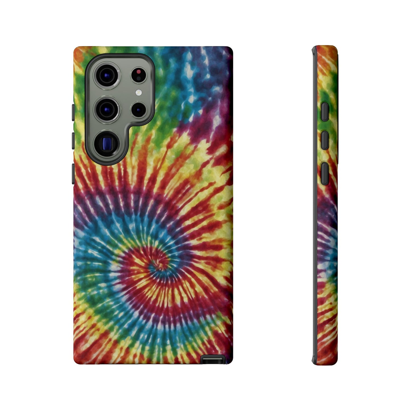 Colorful Retro Tie-Dye Samsung Galaxy Case – Spiral Rainbow Design