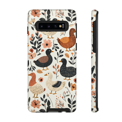 Vintage Duck Case – Floral & Leaf Design