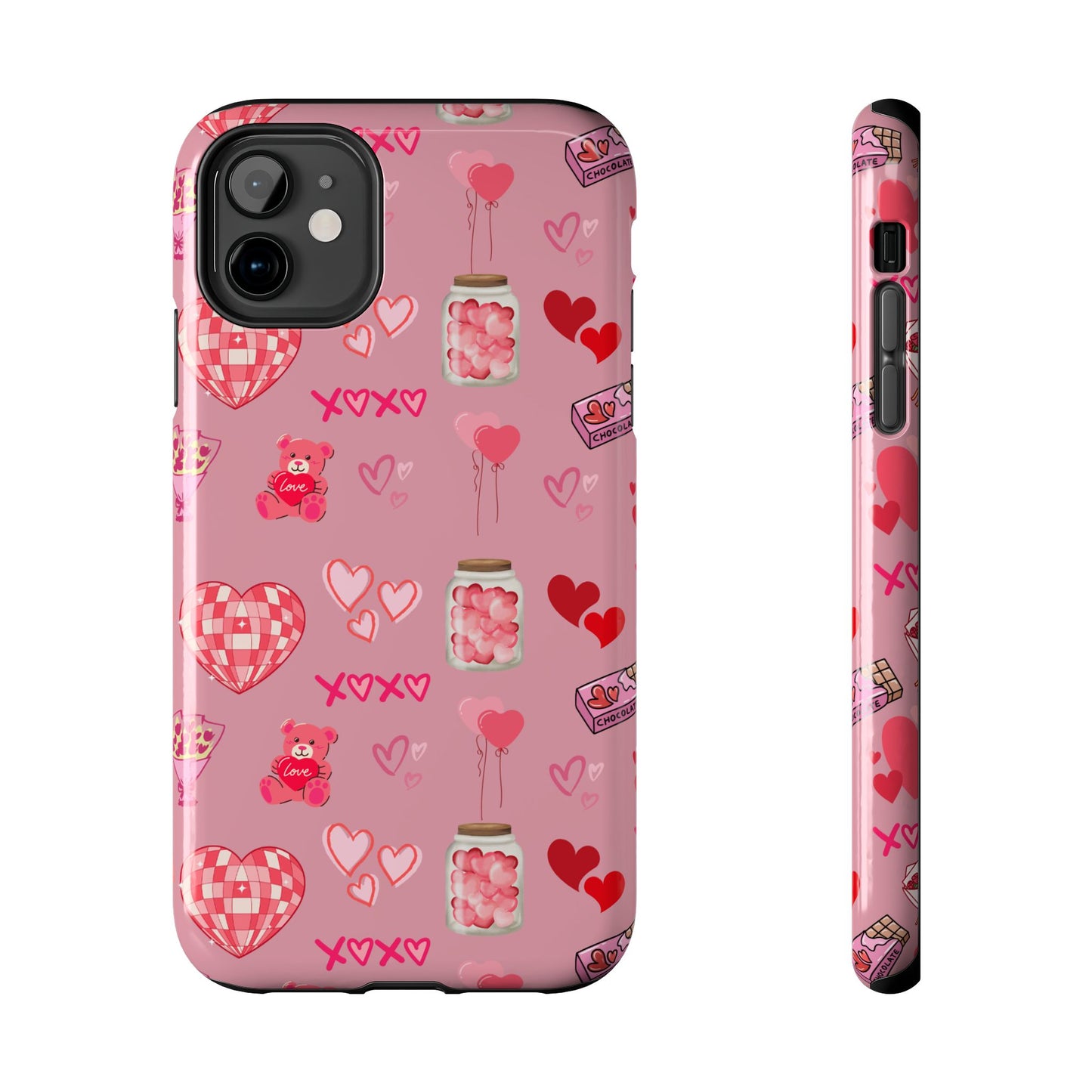 Pink Valentine Love Collage – iPhone Case