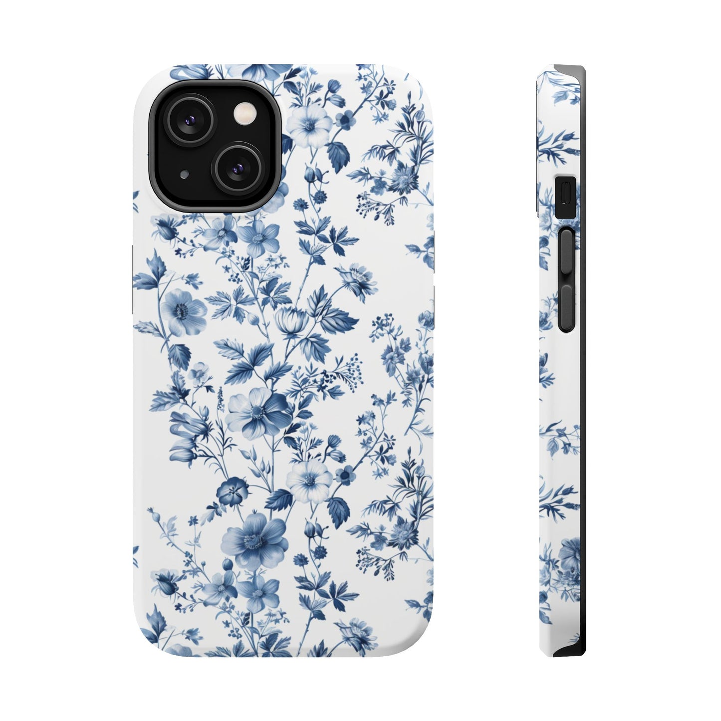 Enchanted Garden Blue Toile iPhone Case