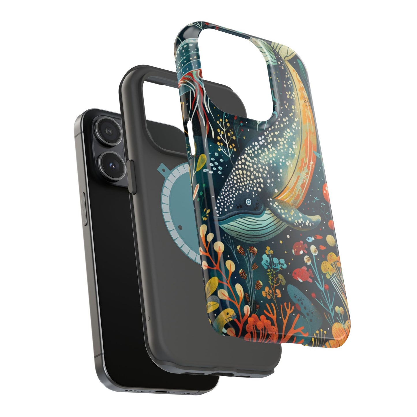 Oceanic Elegance Whale iPhone Case