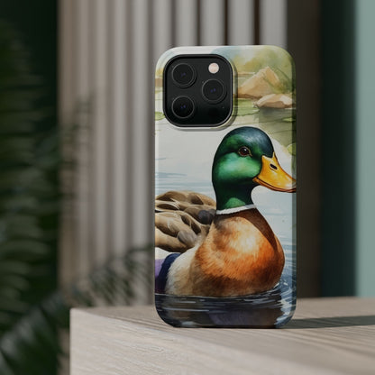 Serene Duck Reflection - MagSafe iPhone Case