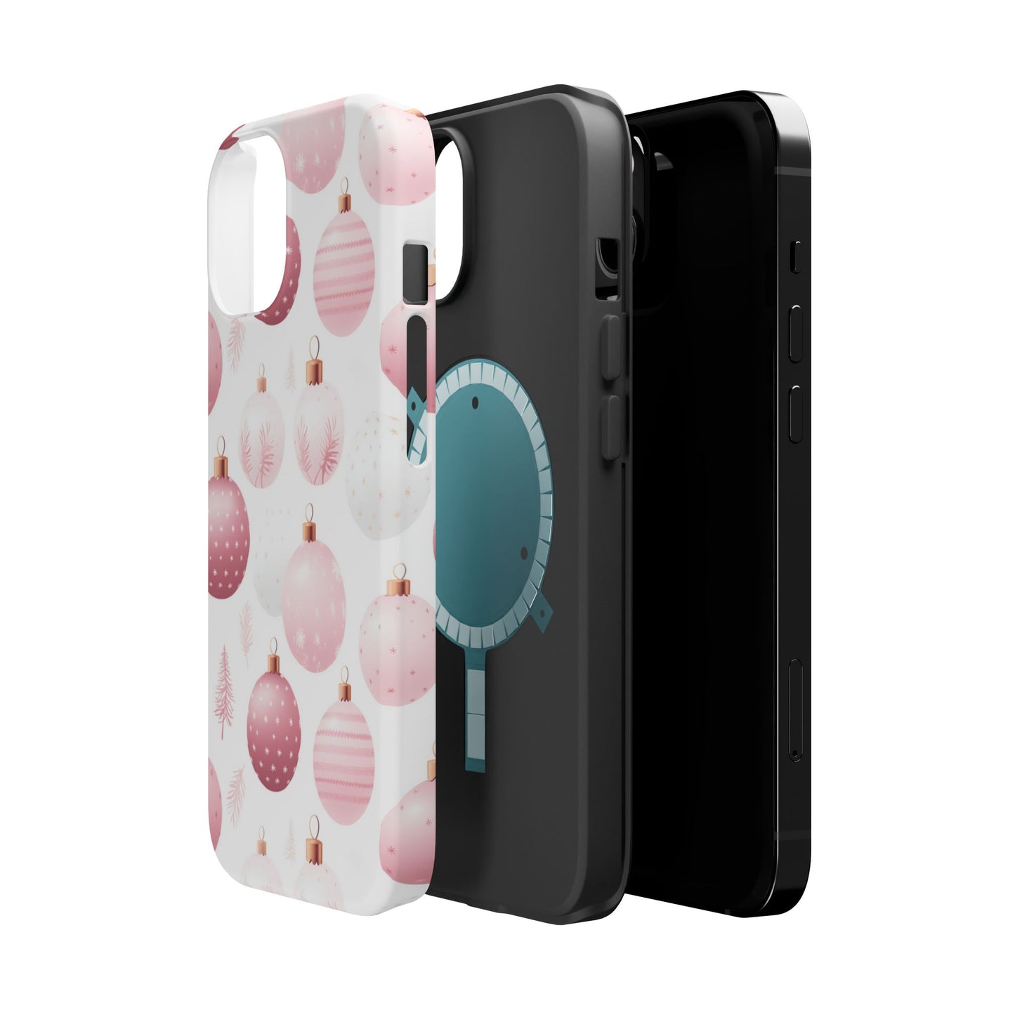 MagSafe iPhone Case: Merry in Pink – Christmas Balls