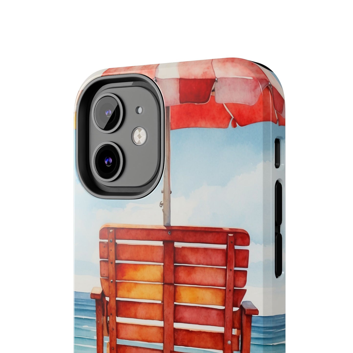 Beachfront Sunset Lounge iPhone Case – Rearview Edition