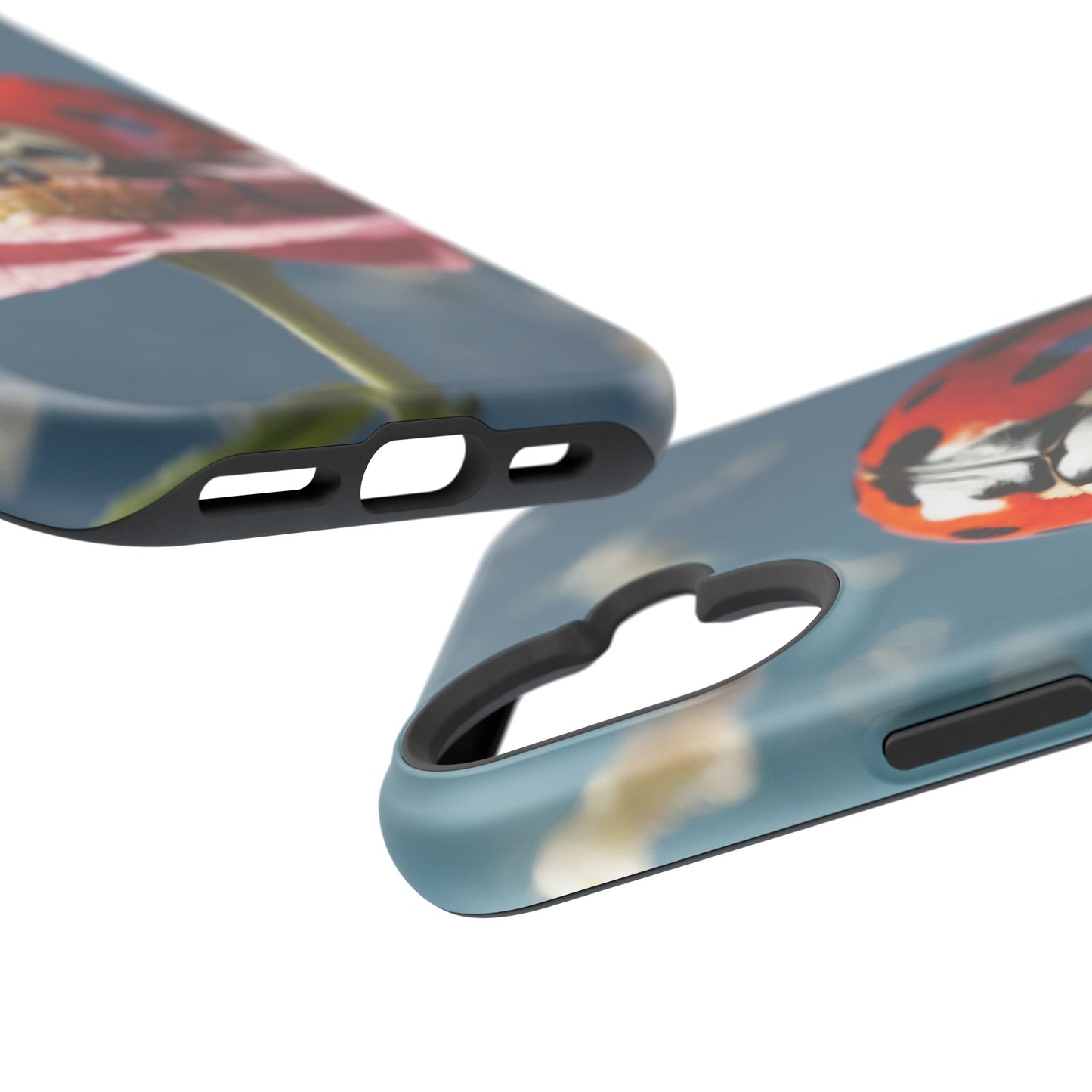 MagSafe iPhone Case: Floral Ladybug Delight