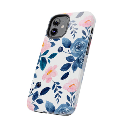 Pastel Garden Charm – iPhone Series Case with Watercolor Flowers