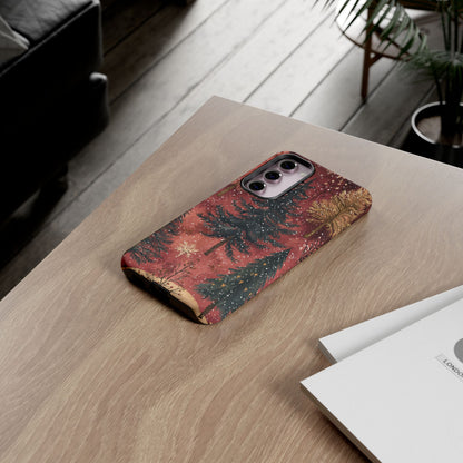 Rustic Red Winter Forest - Samsung Galaxy Series Case