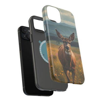 Rustic Meadow Deer – MagSafe iPhone Case