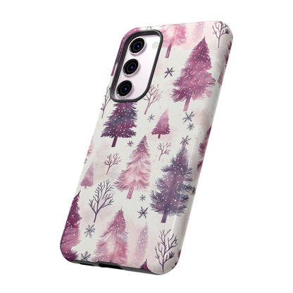 Winter Wonderland Purple Christmas Trees –Samsung Galaxy Series Case