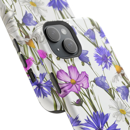 Wildflower Meadow MagSafe Case – Purple, Blue, and White Floral Design