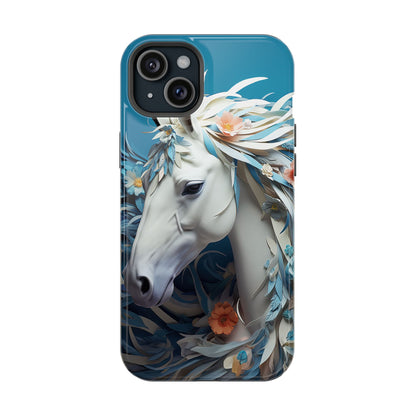 Floral Horse MagSafe iPhone Case