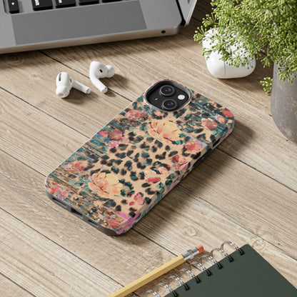 Rustic Floral Leopard - iPhone Series Case