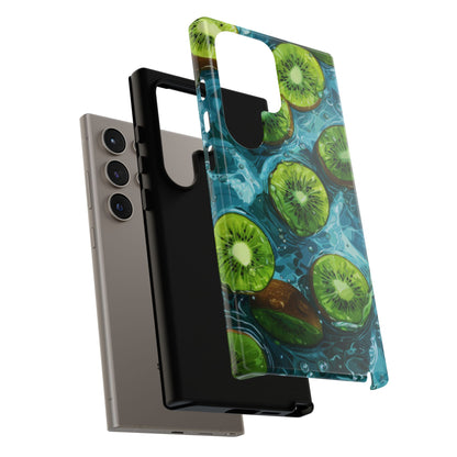 Tropical Kiwi Splash Samsung Galaxy  Case – Tough Dual-Layer, Vibrant Summer Design