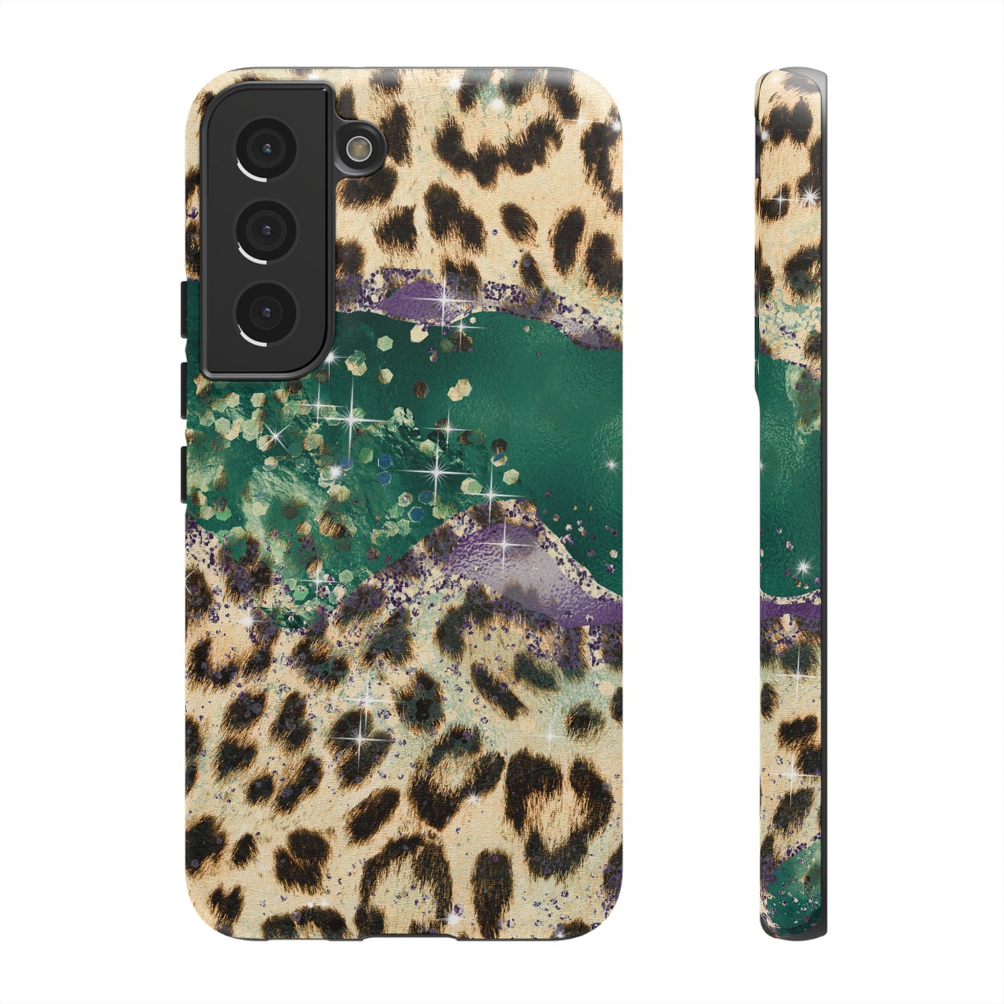 Emerald Glitter Leopard Print - iPhone Series Case