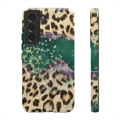 Emerald Glitter Leopard Print - iPhone Series Case