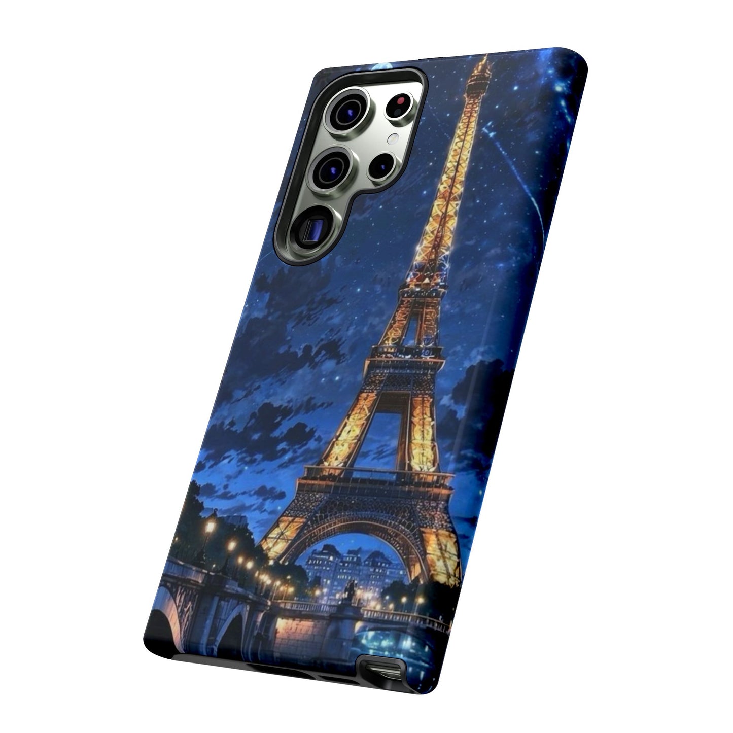 Samsung Galaxy Case - Eiffel Tower Under Starlit Sky Design