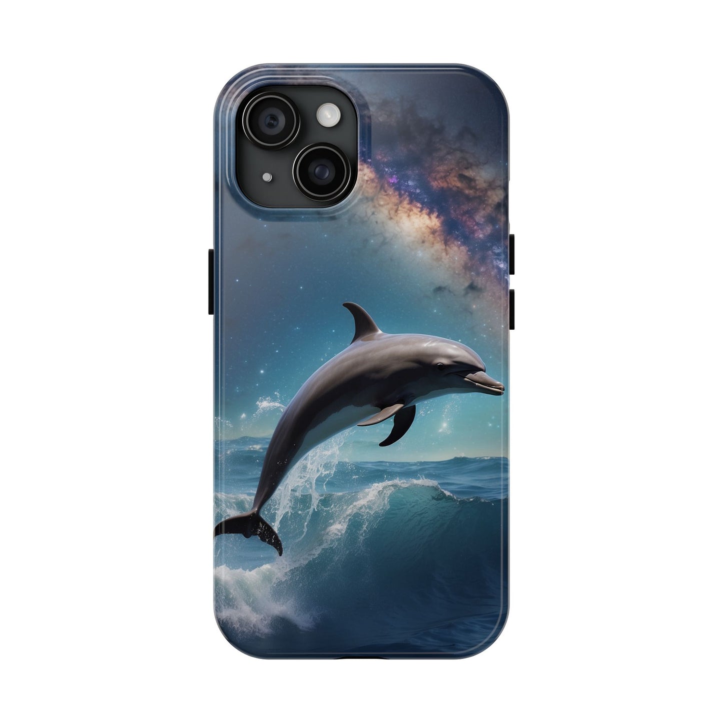 Dolphin Galaxy Splash - iPhone Case