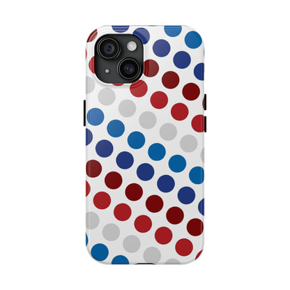 Patriotic Polka Dots - iPhone Case