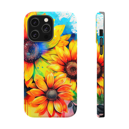 Vibrant Sunflower Splash - MagSafe iPhone Series Case