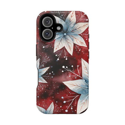 Winter Bloom Poinsettia – MagSafe iPhone Case