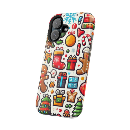 Festive Christmas Icons Pattern – MagSafe iPhone Series Case