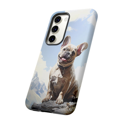 Frenchie iPhone Samsung Galaxy Phone Case! French Bull Dog Standing Proudly. Extremely Tough & Durable With Dual Layer Protection.