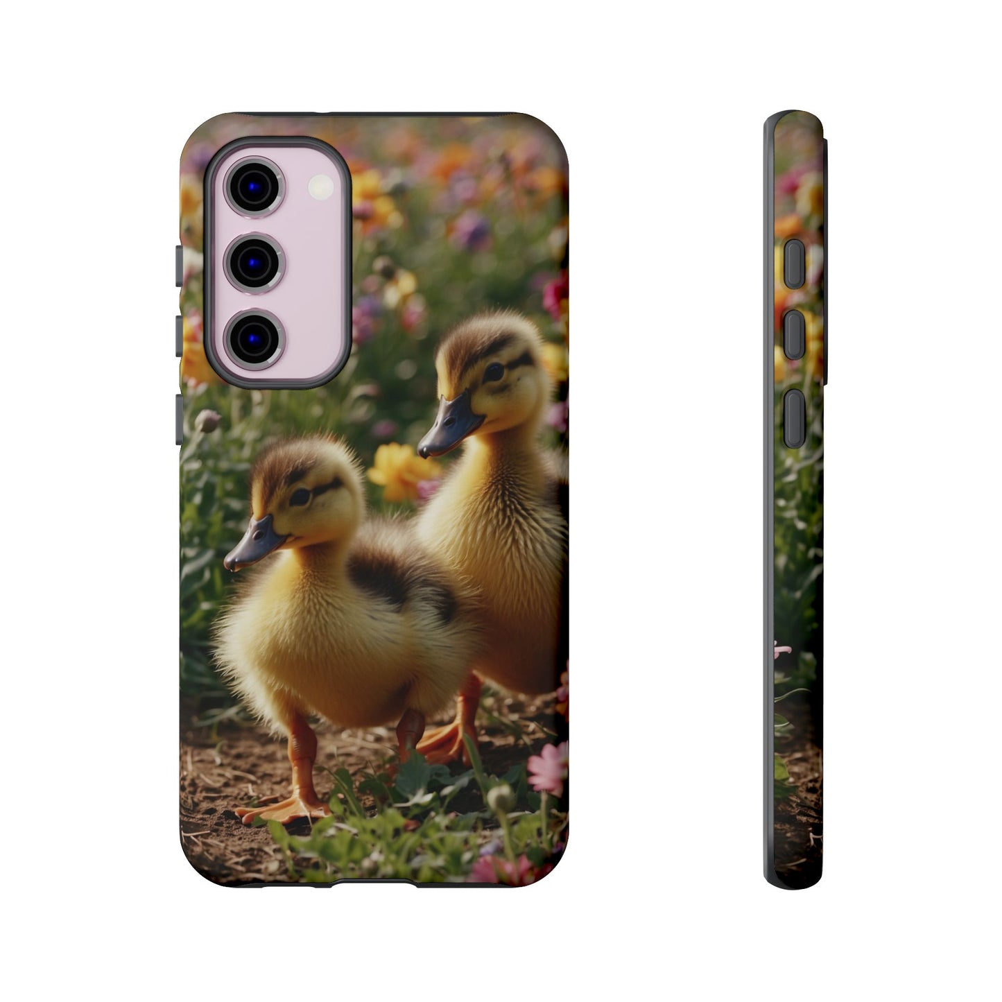 Charming Ducklings in Floral Garden - Samsung Galaxy Case