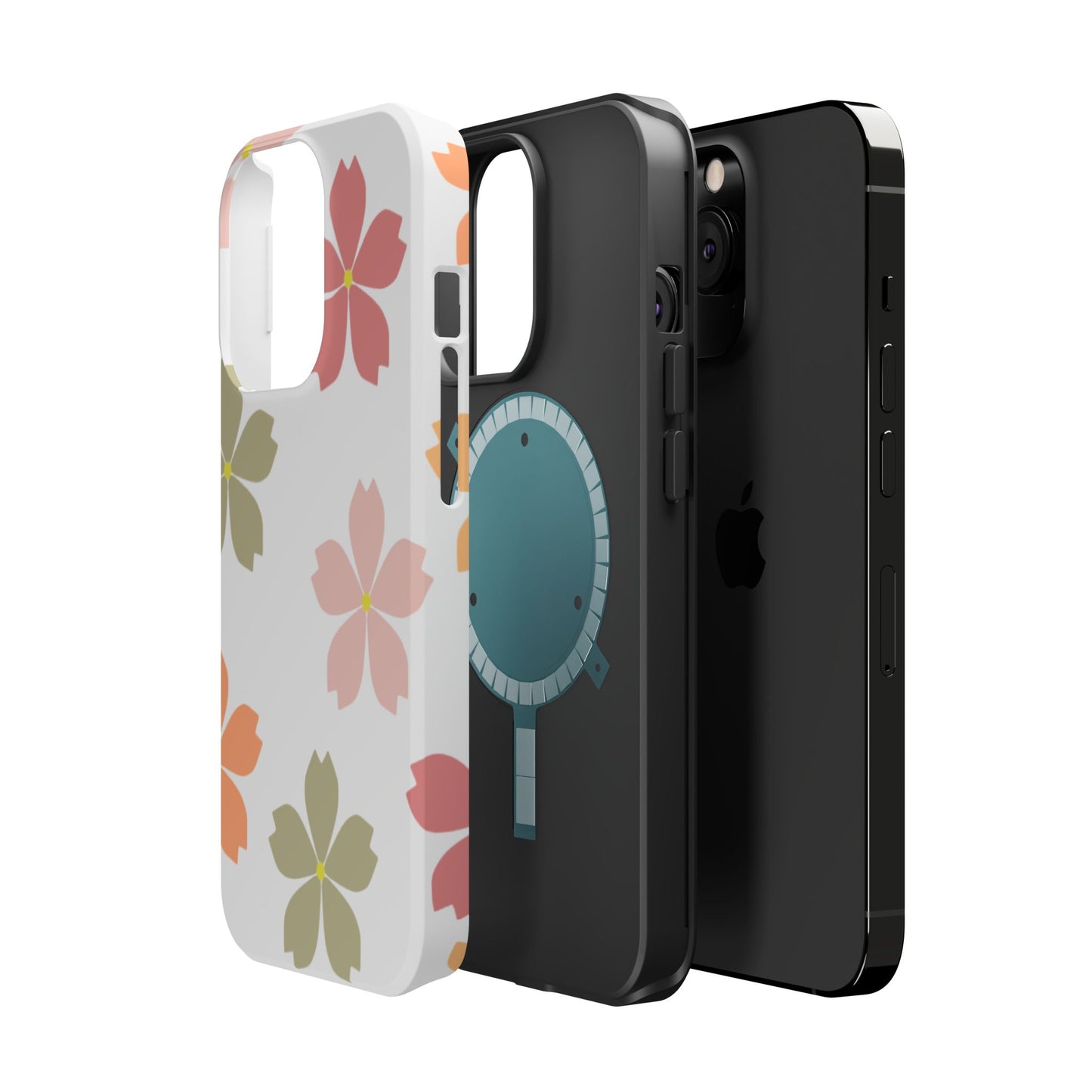 Pastel Sakura Blossom Tough MagSafe iPhone Case – Durable Design with Soft Matte Finish