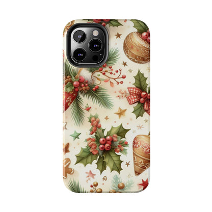 Classic Christmas Stocking & Ornaments Pattern – iPhone Series Case