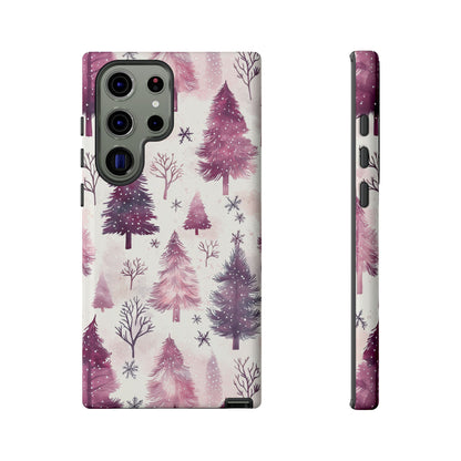 Winter Wonderland Purple Christmas Trees –Samsung Galaxy Series Case