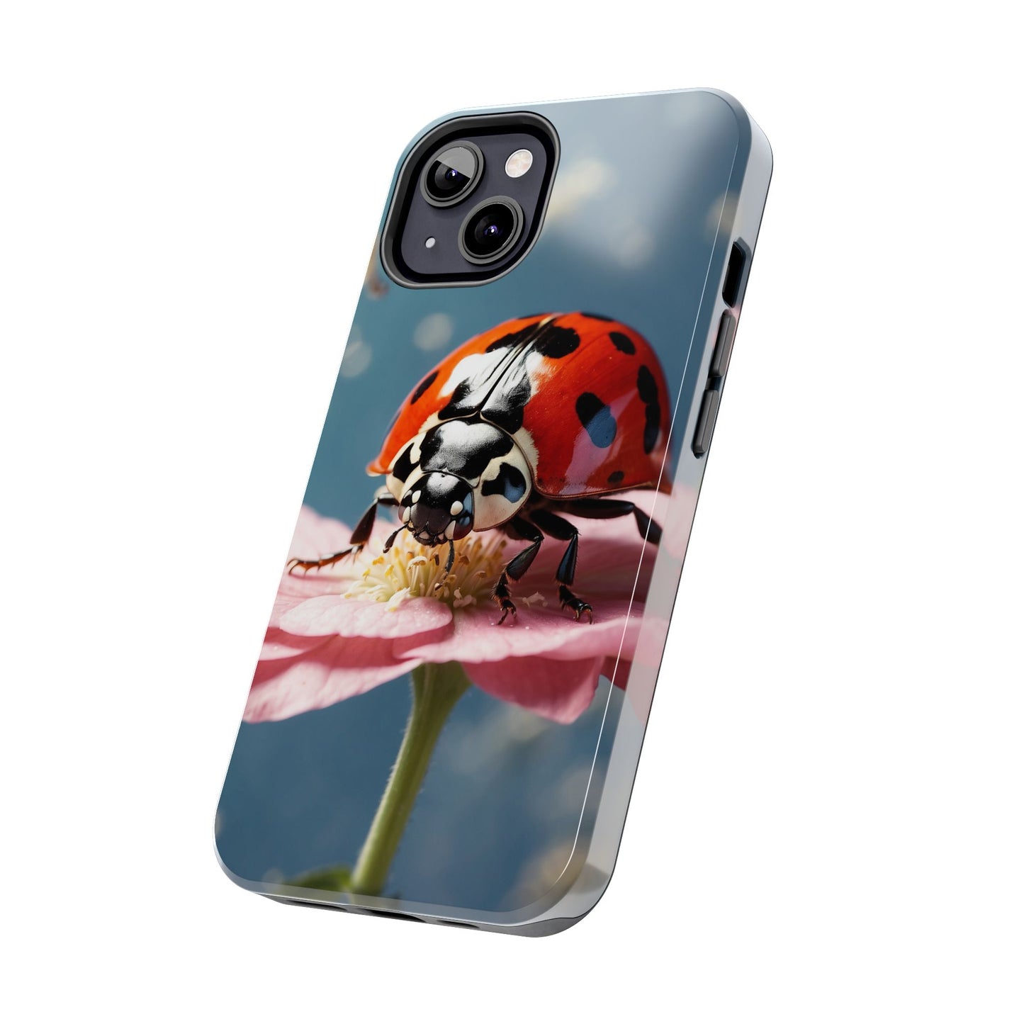 iPhone Case: Floral Ladybug Delight