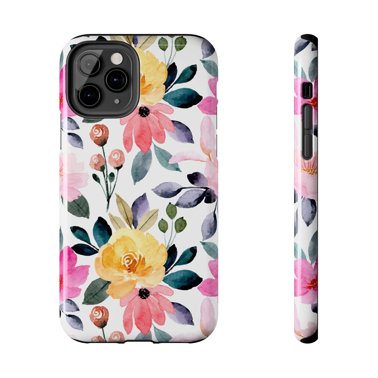 Blossoming Beauty – iPhone Series Case with Vibrant Watercolor Flowers