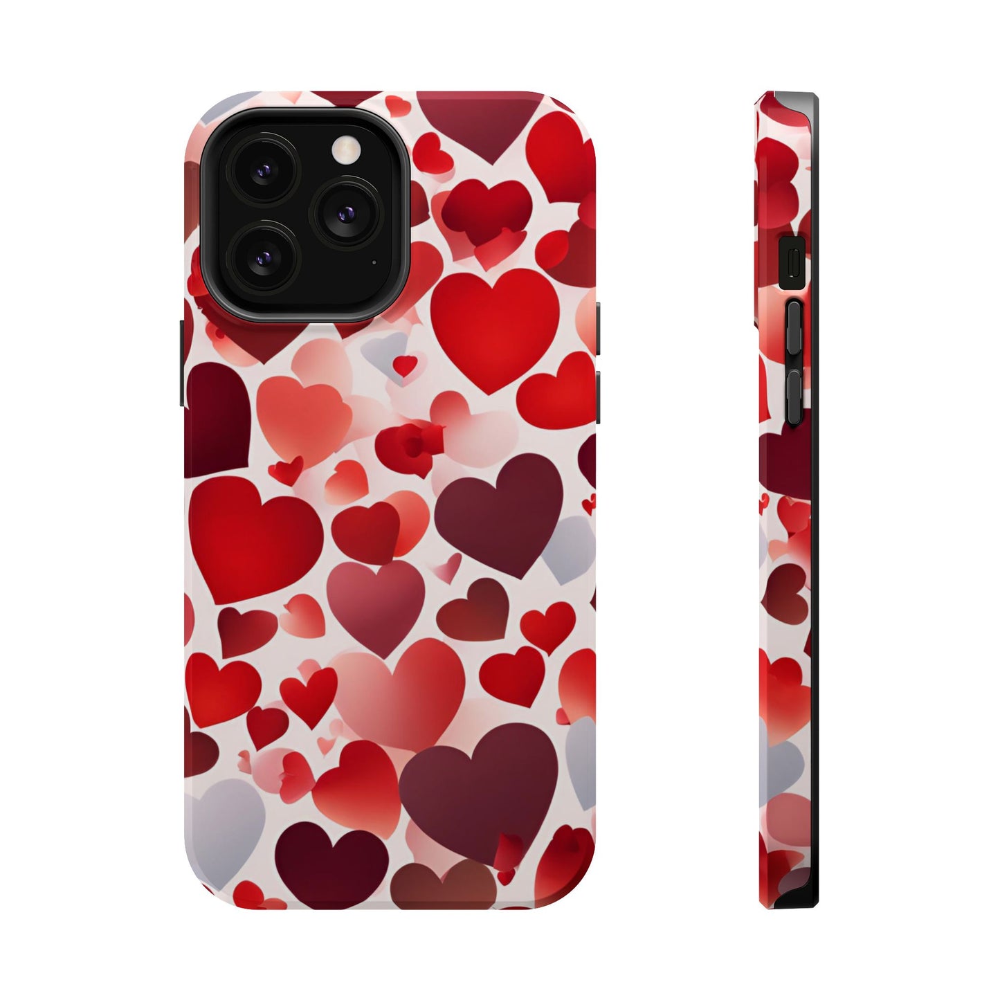 MagSafe Case: Romantic Red Heart Gradient Case