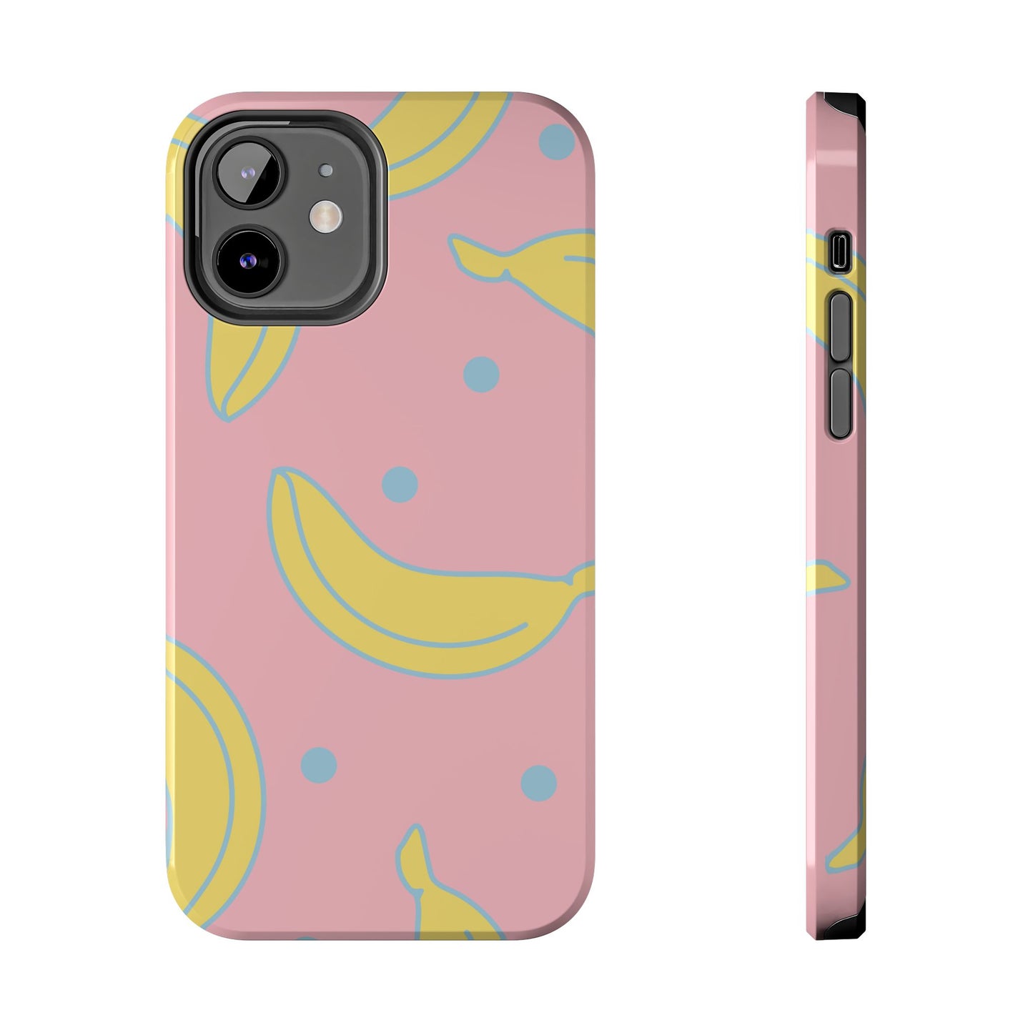 Pink Banana Pop iPhone Case – Cute Pastel Design with Fun Retro Vibe