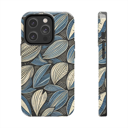 Botanical Leaf Pattern iPhone Case - Nature-Inspired Protective Cover